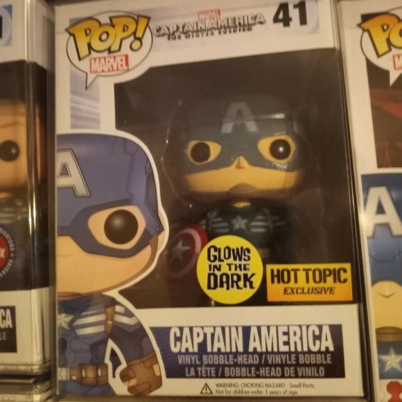 Funko Pop Marvel Captain America 41 Winter Soldier Hot Topic